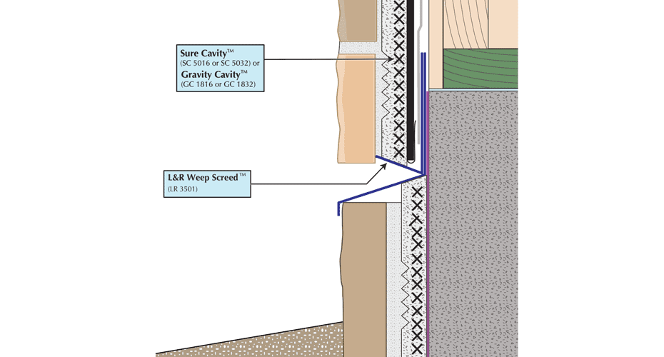 Thin Stone Band Stone Lr Weep Screed Thin Stone Termination with Band Stone Image